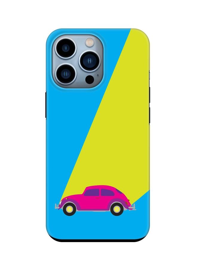 Stylizedd Tough Pro Series Protective Case Cover For Apple iPhone 13 Pro Retro Bug Blue - Image 1