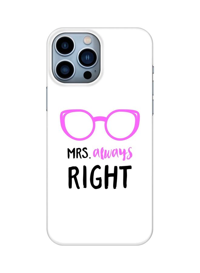Stylizedd Protective Case Cover for Apple iPhone 13 Pro Max Mrs. Always Right - Image 1