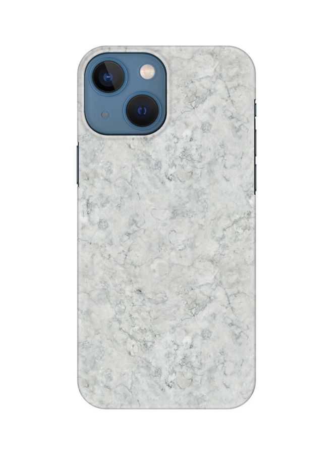 Stylizedd Slim Snap Classic Series Customized Mobile Cover for Apple iPhone 13 Mini Marble Texture White - Image 1