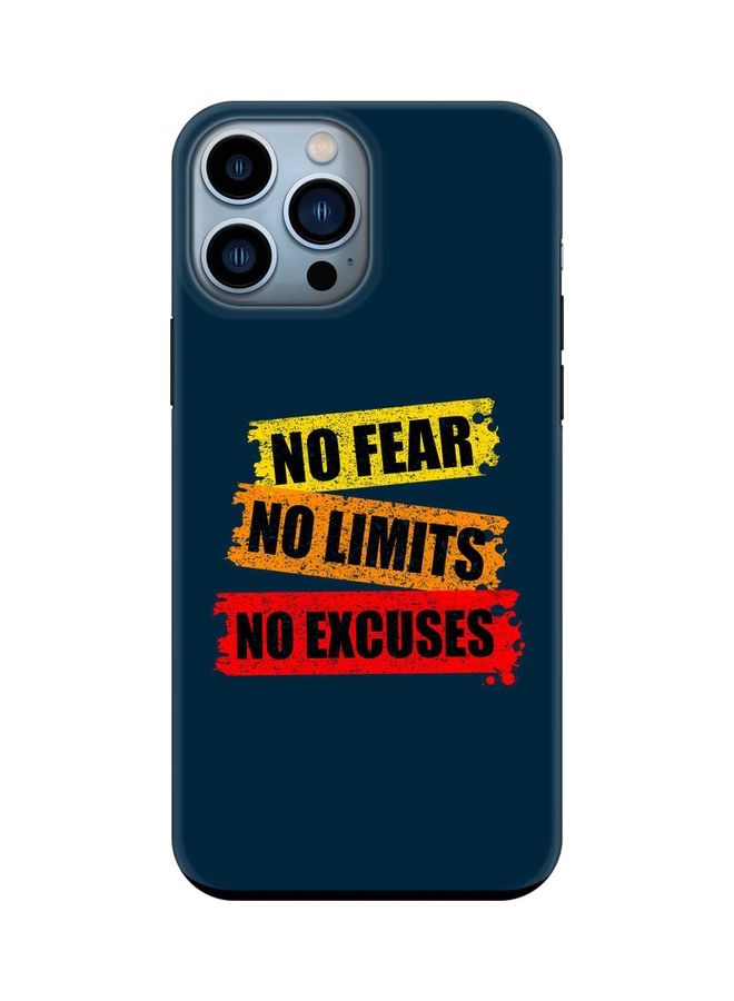 Stylizedd Tough Pro Series Customized Mobile Cover For Apple iPhone 13 Pro Max No Fear Limits Excuses - Image 1