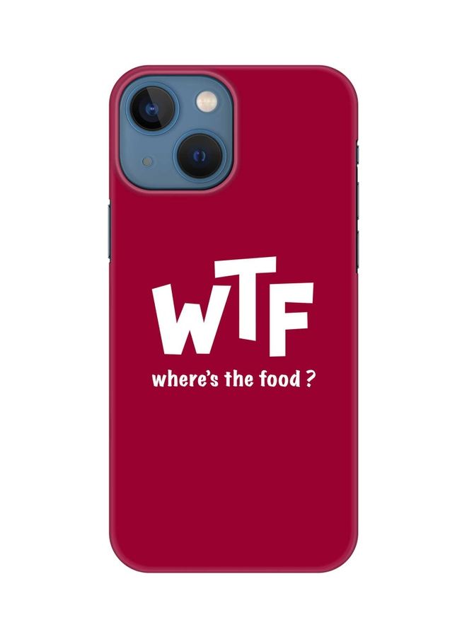 Stylizedd Slim Snap Classic Series Customized Mobile Cover for Apple iPhone 13 Mini Where's The Food? - Image 1