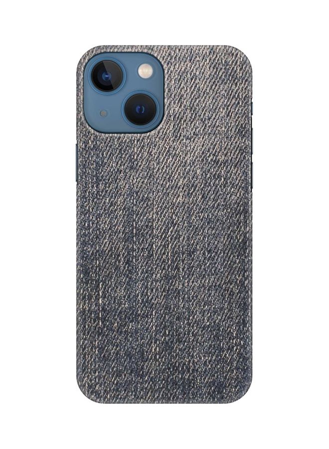 Stylizedd Slim Snap Classic Series Protective Case Cover For Apple iPhone 13 Mini Dark Denim Print - Image 1