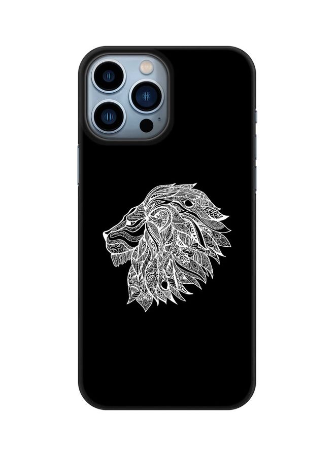 Stylizedd Slim Snap Classic Series Customized Mobile Cover for Apple iPhone 13 Pro Max Lion Abstract - Image 1