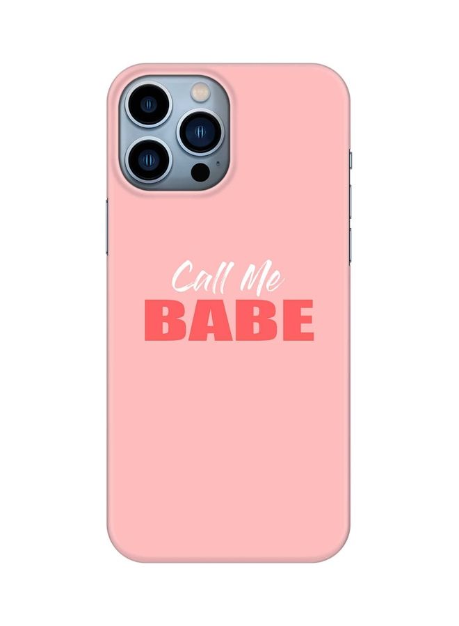Stylizedd Slim Snap Classic Series Customized Mobile Cover for Apple iPhone 13 Pro Max Call me babe - Image 1