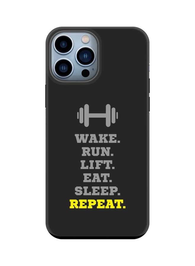 Stylizedd Tough Pro Series Customized Mobile Cover For Apple iPhone 13 Pro Max Routine (Grey)  - Image 1