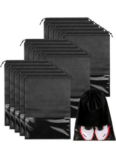 Generic 15-Piece Non-Woven Dust Proof Travel Shoe Bags Fabric, Assorted Design Assorted Colour 32x44cm  - Image 1