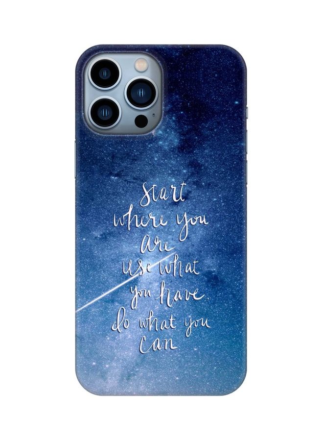 ستايلايزد غطاء حماية واقٍ لهاتف أبل آيفون 13 برو ماكس طبعة عبارة  Start, Use, Do - Image 1