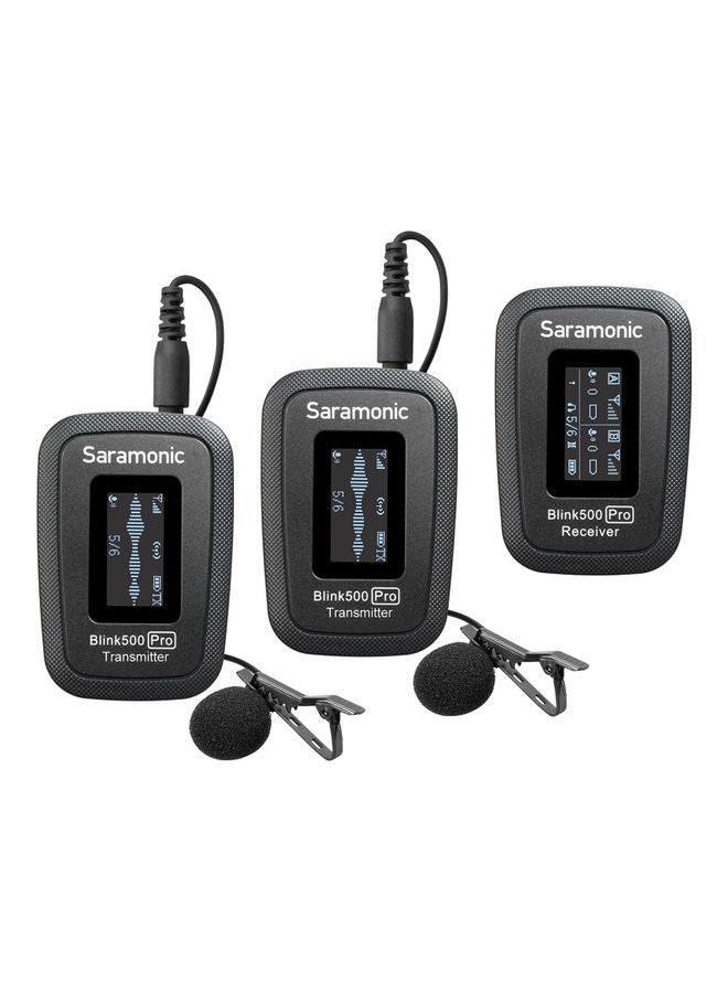 Saramonic - Blink 500 Pro B2 Wireless Microphone System (2 Transmitters + 1 Receiver) Black - Image 1