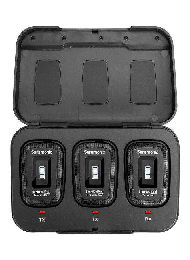 Saramonic - Blink 500 Pro B2 Wireless Microphone System (2 Transmitters + 1 Receiver) Black - Image 1