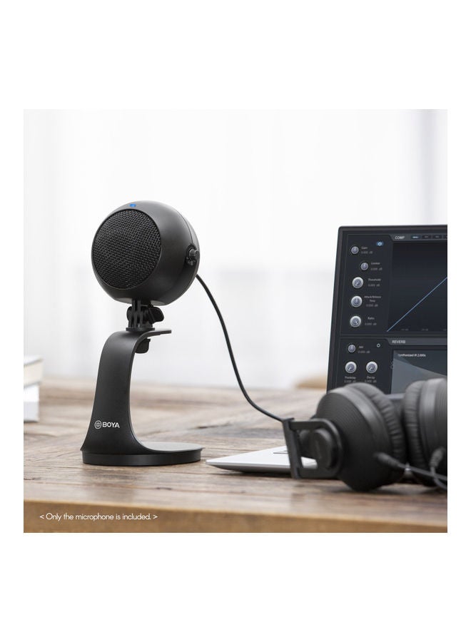 BOYA - PM300 Desktop Microphone Monitoring Mute Function Black - Image 1