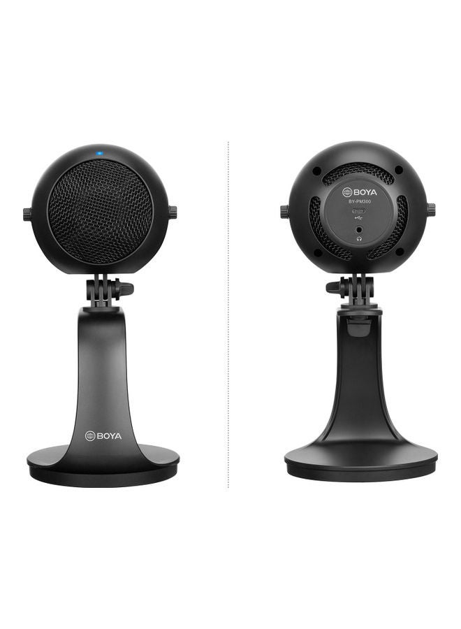 BOYA - PM300 Desktop Microphone Monitoring Mute Function Black - Image 1