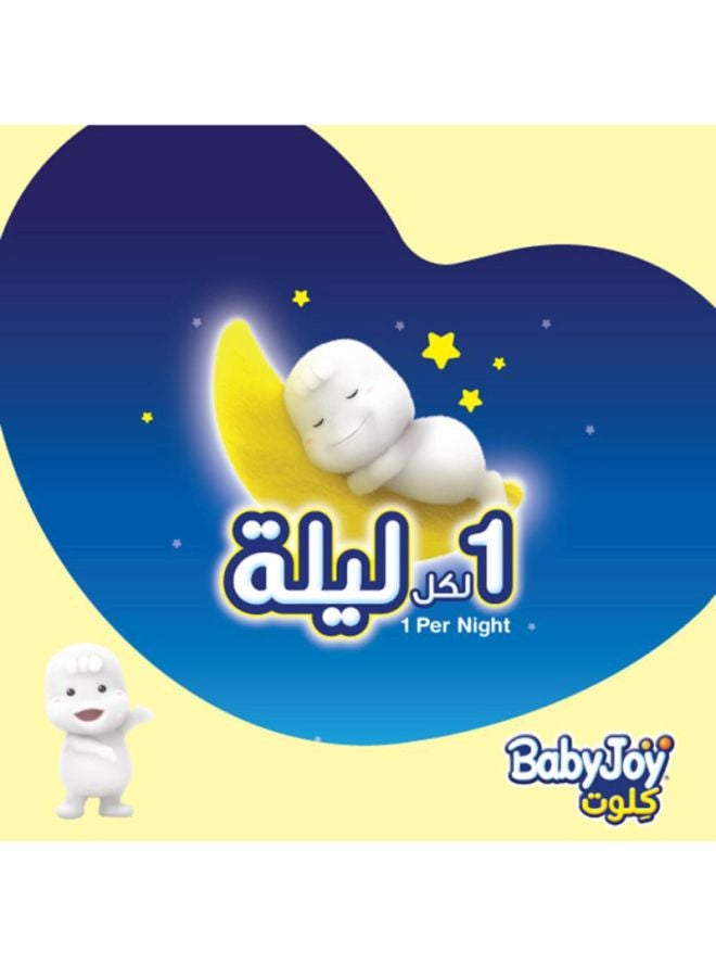 بيبي جوي عبوة حفاضات كلوت عملاقة، مقاس كبير جداً، حجم 5، 12-18 كجم، 3×36، مكونة من 108 قطعة  - Image 2