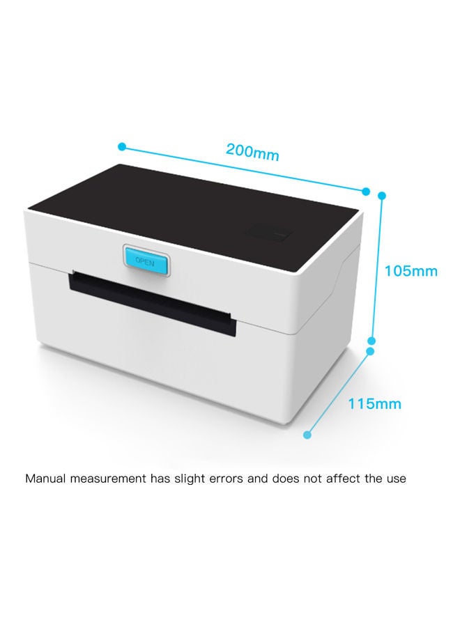 Desktop Thermal Label Printer White - Image 4