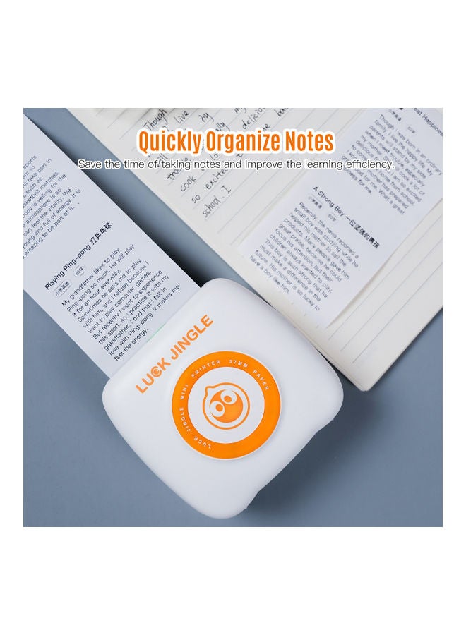 Portable Pocket Thermal Printer White - Image 2