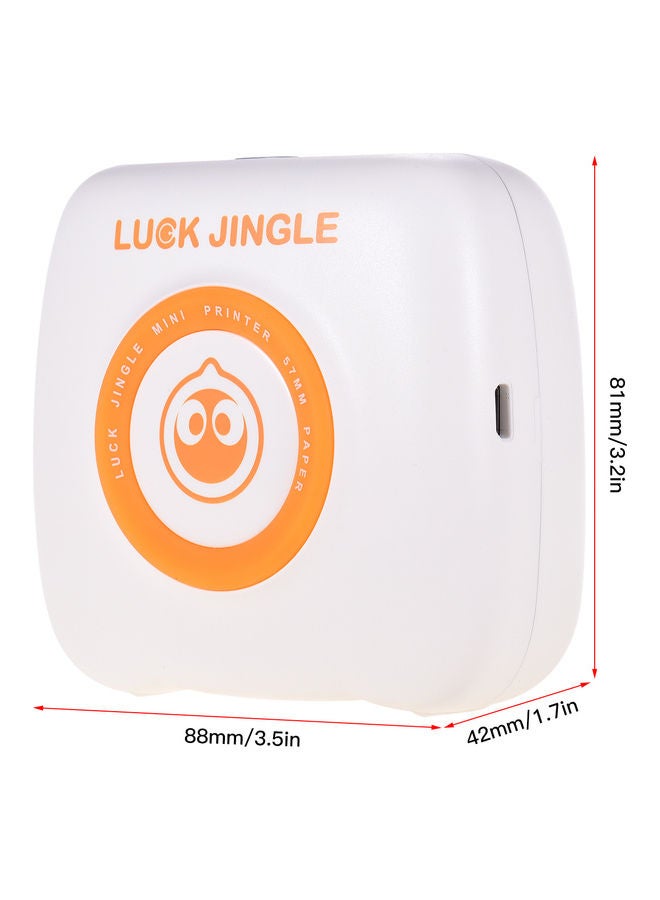 Portable Pocket Thermal Printer White - Image 2