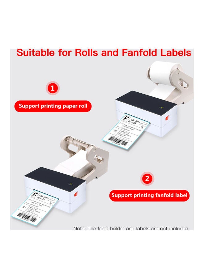 Thermal Label Printer White/Black - Image 5