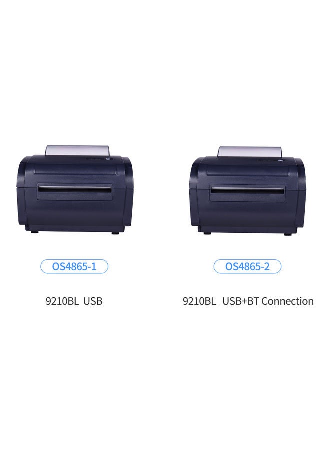 Generic - Desktop Thermal Label Printer Black - Image 1