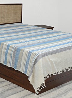 Fabindia Woven Bed Cover Riya Variation cotton Multicolour 150x250cm  - Image 2