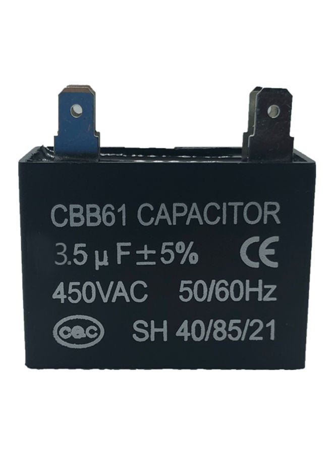 Air Conditioning Capacitor CBB61 3.5uf Black - Image 1