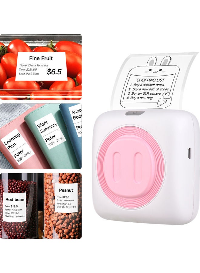 Generic Mini Portable Thermal Photo Printer Pink  - Image 1