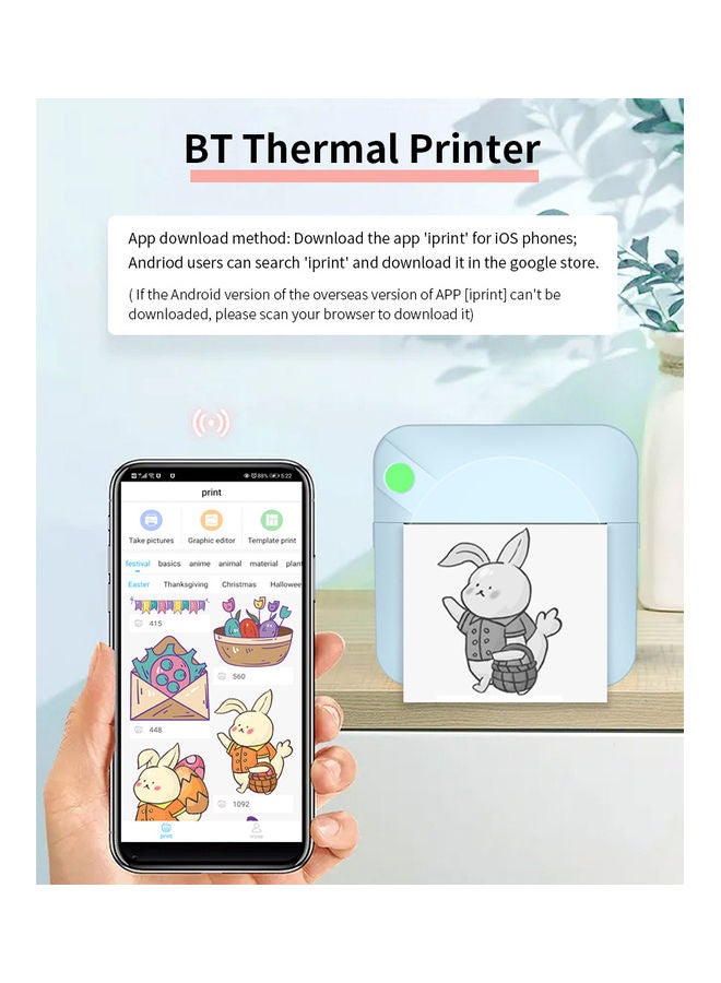Portable Mini Thermal Printer وردي - Image 5