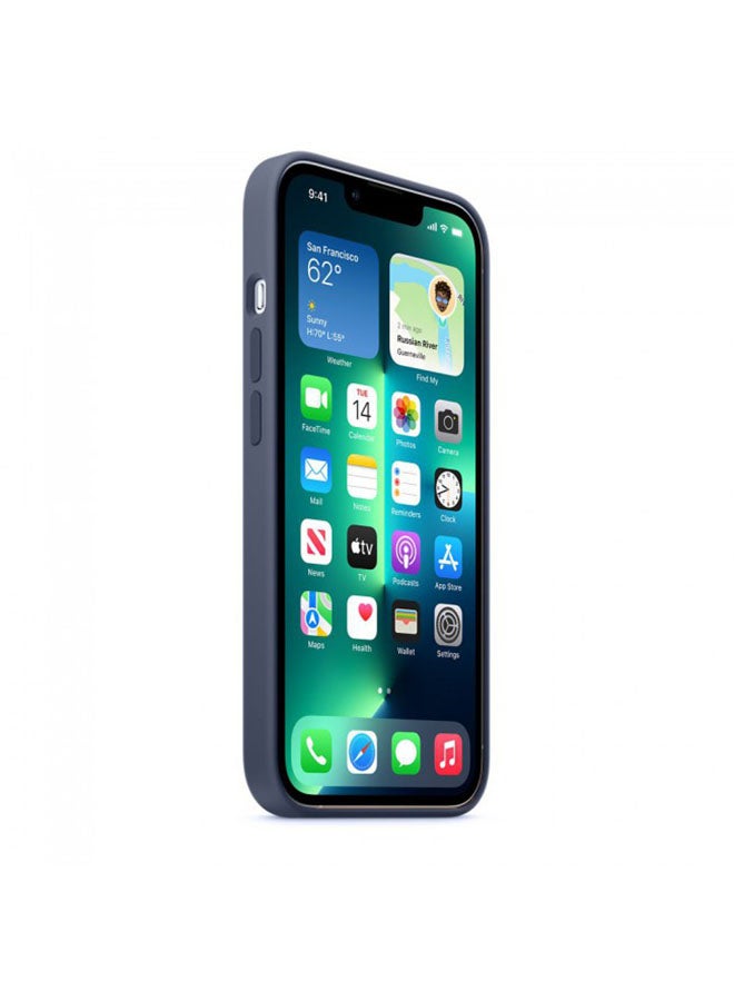 MARGOUN - Protective Silicone Case Cover For iPhone 13 (6.1 inch) Dark Blue - Image 1