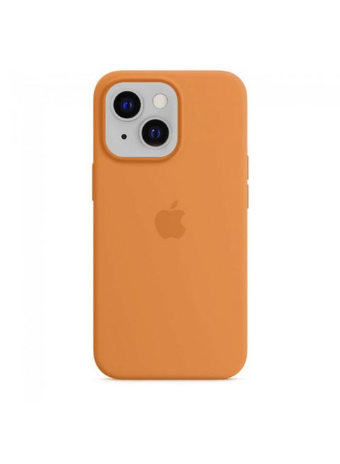 Protective Silicone Case Cover For iPhone 13 (6.1 inch) Brown