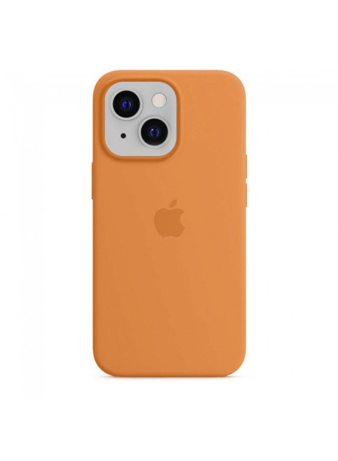 MARGOUN - Protective Silicone Case Cover For iPhone 13 (6.1 inch) Brown - Image 1
