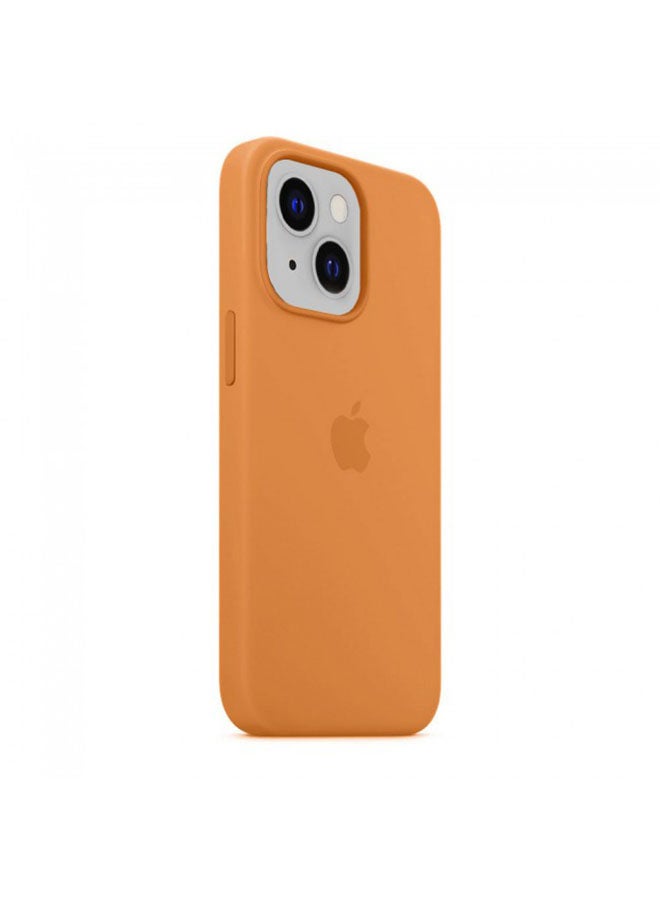 MARGOUN - Protective Silicone Case Cover For iPhone 13 (6.1 inch) Brown - Image 1