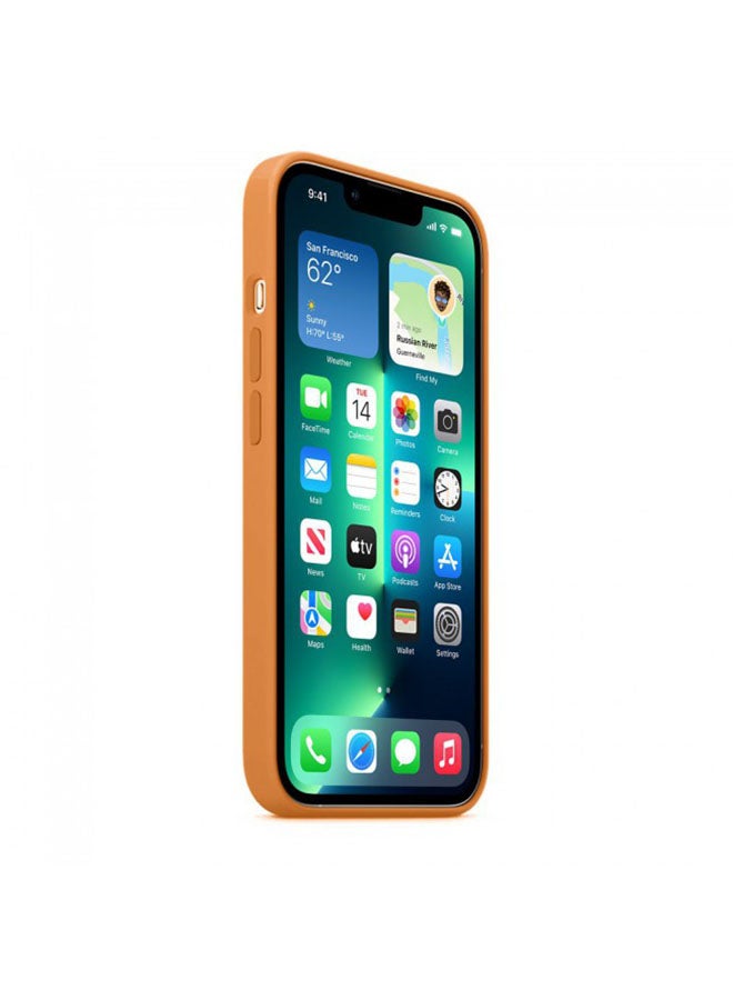 MARGOUN - Protective Silicone Case Cover For iPhone 13 (6.1 inch) Brown - Image 1