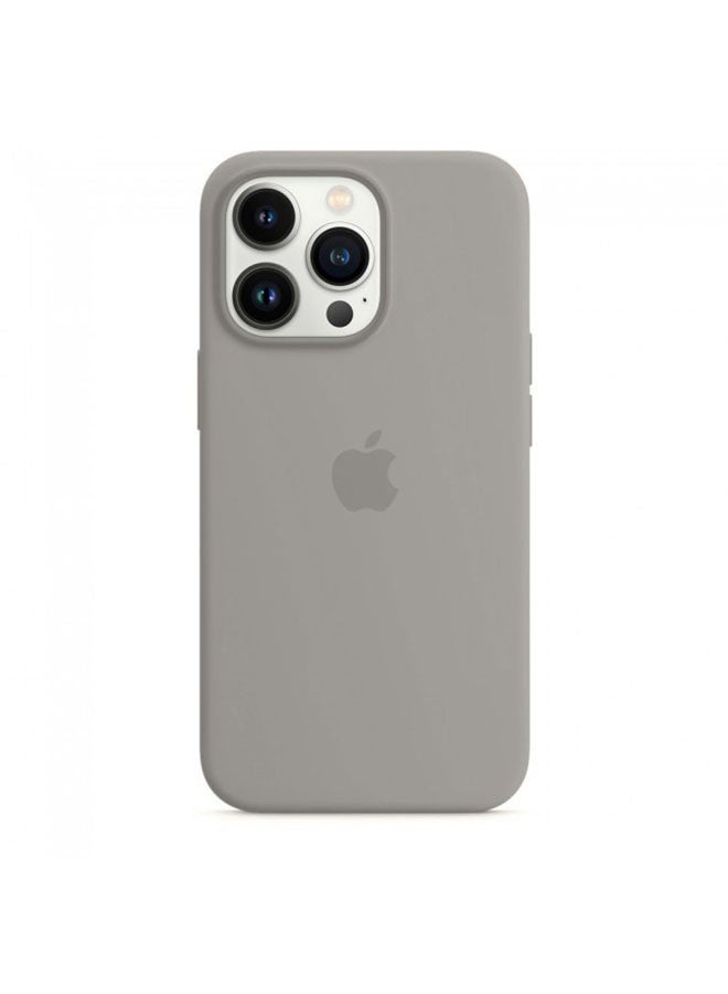 MARGOUN - Protective Silicone Case Cover For iPhone 13 Pro (6.1 inch) Grey - Image 1
