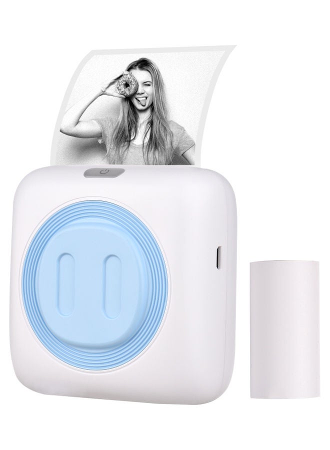 Mini Portable Thermal Photo Printer Blue - Image 2