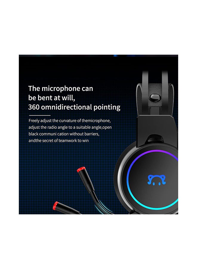 Ajazz - STH200 Cute Cat 7.1 Channel Stereo Game Listening Position USB Interface Wire Control Switch Headset - Image 1