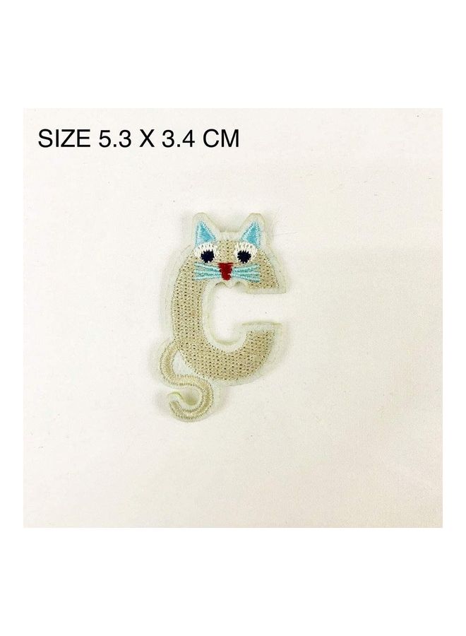 MissTiara 26-Piece English Letters Of Cartoon Animals DIY Embroidered Patch Multicolour  - Image 2