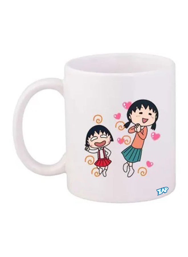 ZAP Anime Chibi Maruko Chan Printed Mug White