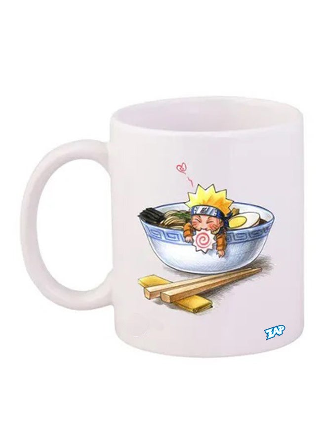 زاب مج بطبعة شخصية ناروتو أبيض