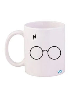 زاب مج مطبوع عليه عبارة "Harry Potter" أبيض 