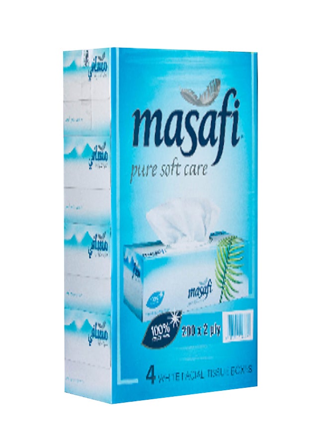 Masafi 200-Piece Double Ply Soft Tissue Pack Of 24  - Image 2