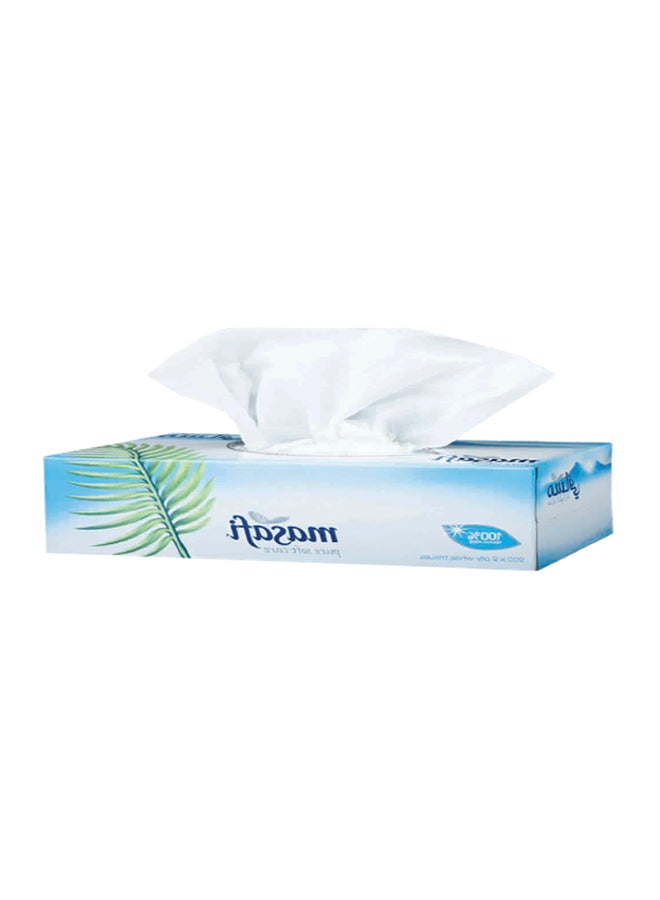 Masafi 200-Piece Double Ply Soft Tissue Pack Of 24  - Image 3