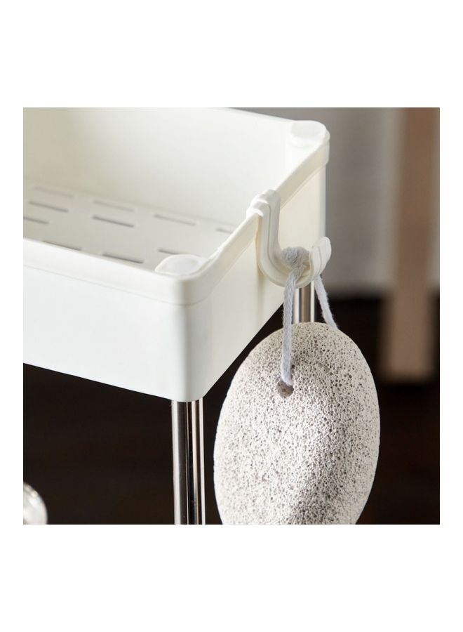 4-Tier Storage Shelves White 86x12.5x40cm - Image 3