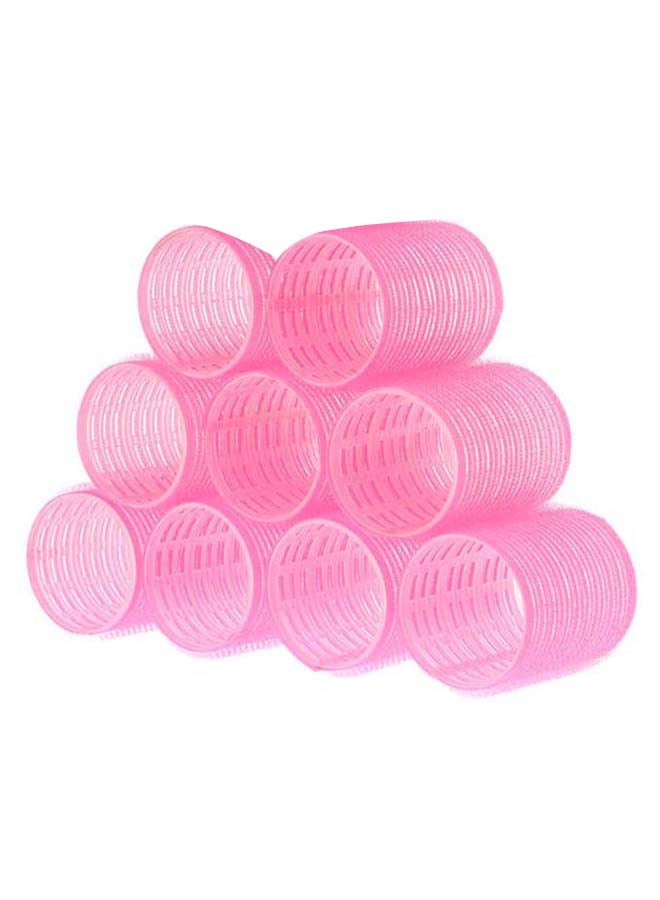 Generic 10-Piece Self Grip Hair Rollers Set Pink  - Image 2