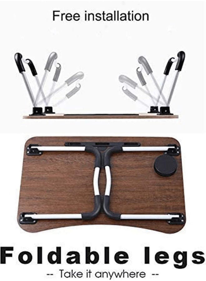 LINGWEI Foldable Laptop Bed Table Sky Blue - Image 3