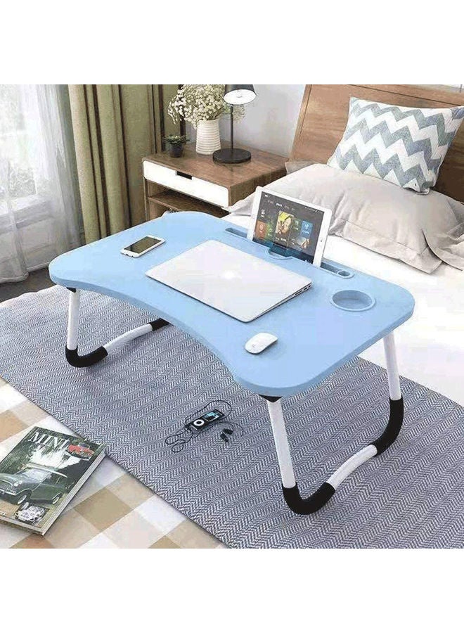 LINGWEI Foldable Laptop Bed Table Sky Blue - Image 4