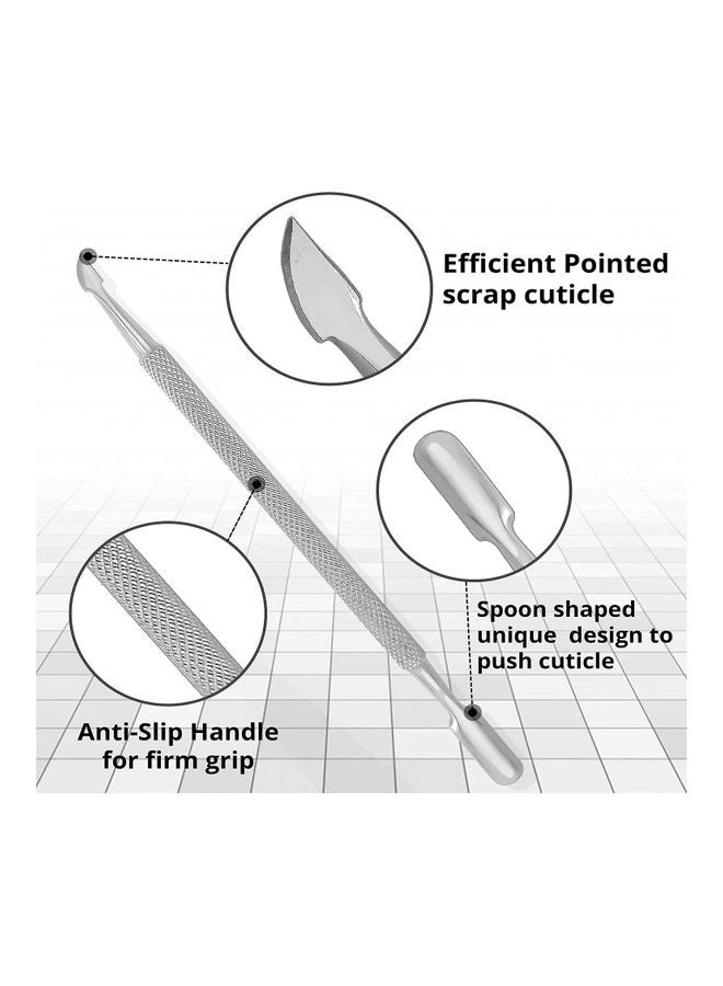 Generic 3-Piece Professional Stainless Steel Nail Cuticle Pusher Silver  - Image 3