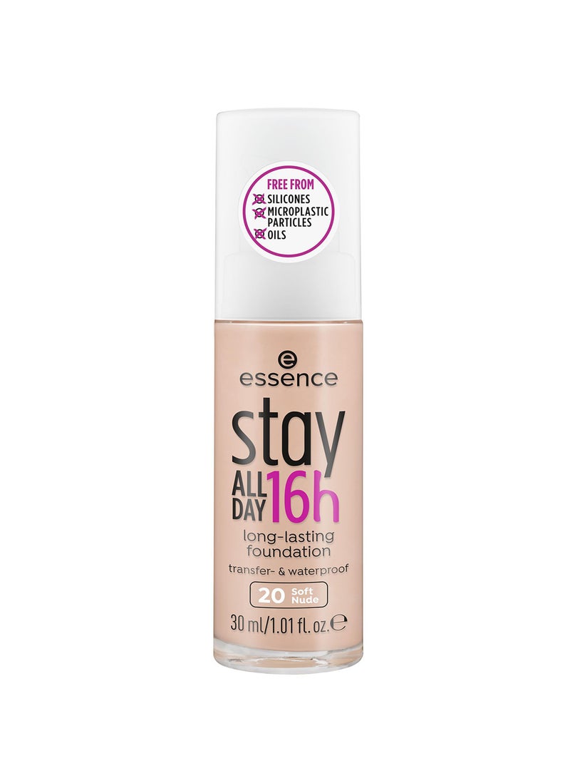 Essence - Stay All Day Long-Lasting Foundation 20 Nude - Image 1