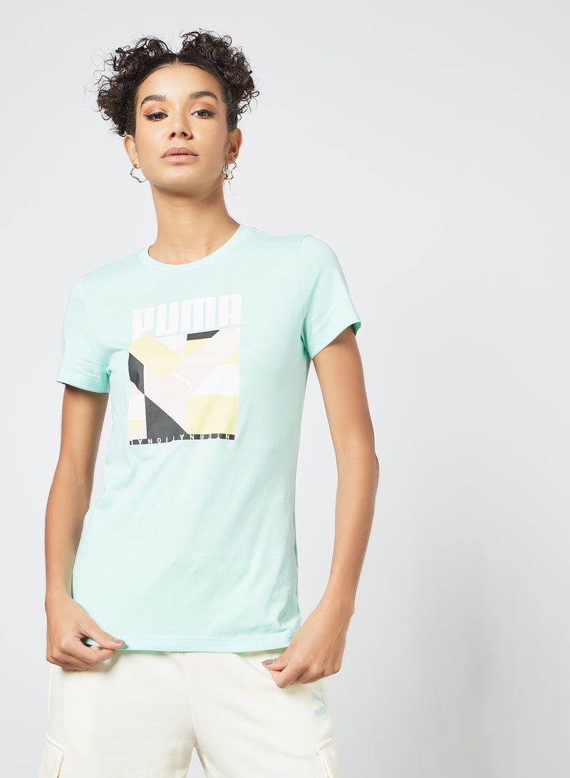 PUMA - International Graphic T-Shirt Blue - Image 1