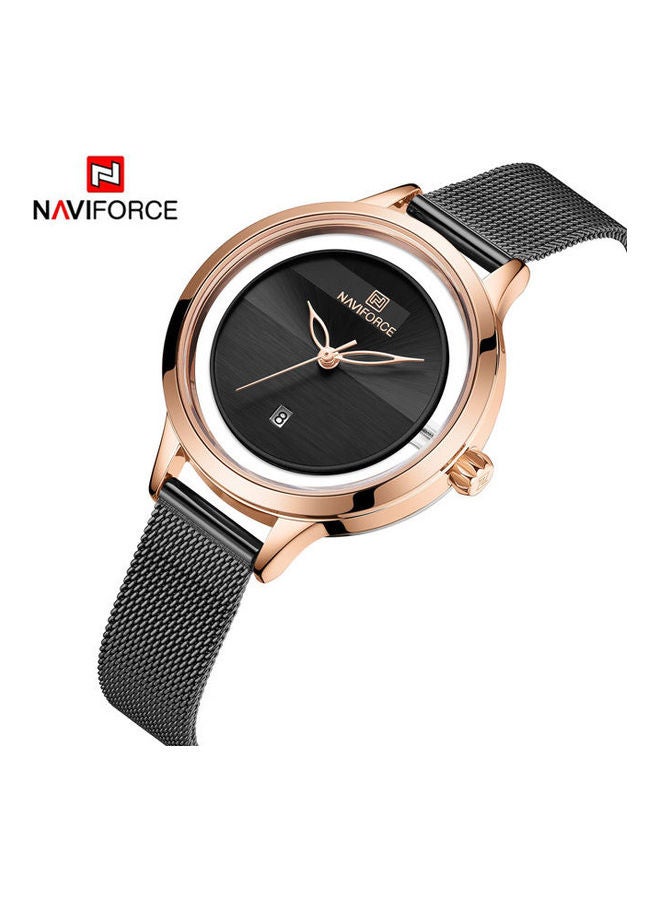 نافيفورس ساعة تناظرية من الستانلس ستيل 5014-Rg-B - Image 2