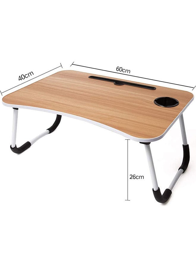 LINGWEI Foldable Laptop Bed Table Beige - Image 3