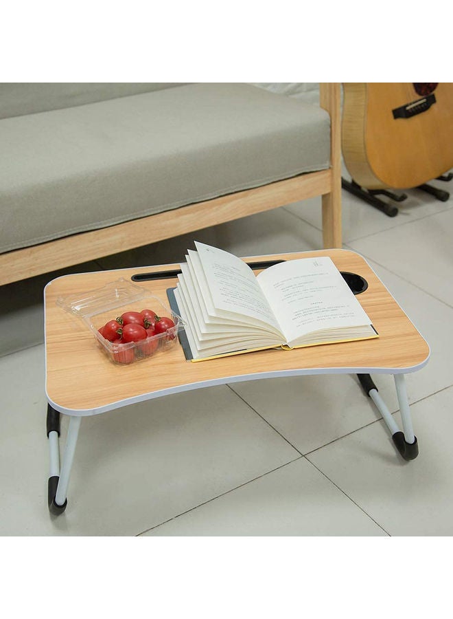 LINGWEI Foldable Laptop Bed Table Beige - Image 4