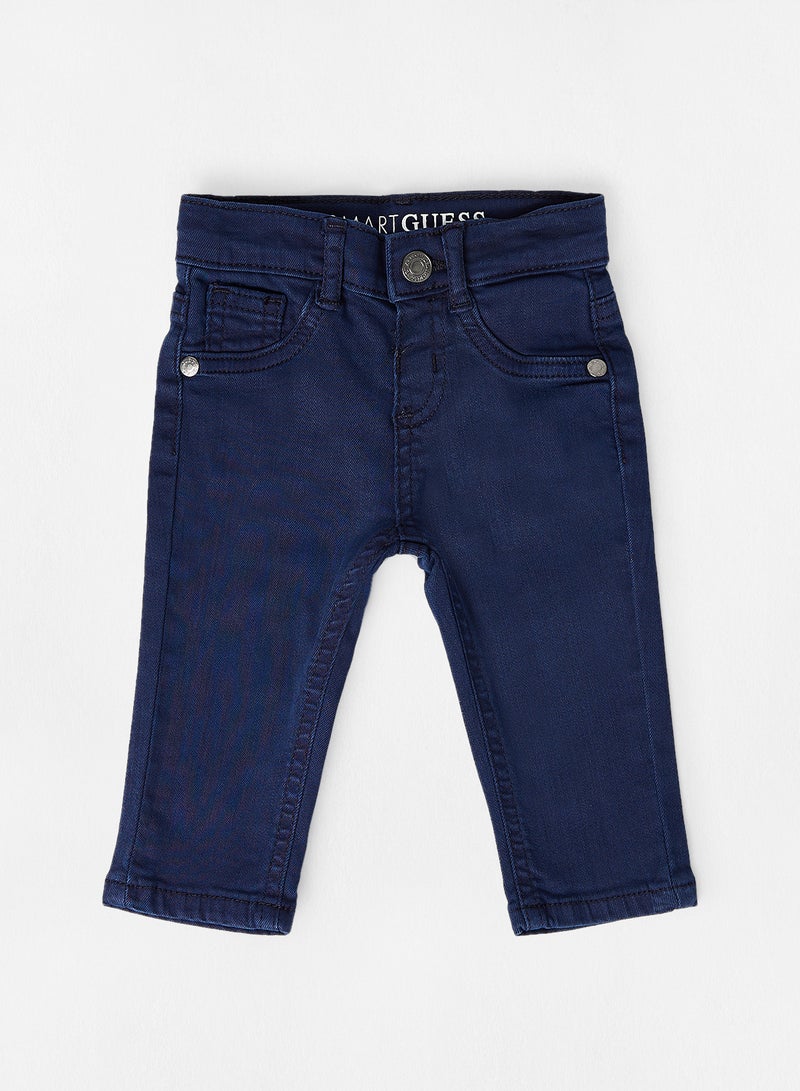 GUESS - Baby Boys Skinny Jeans Navy - Image 1